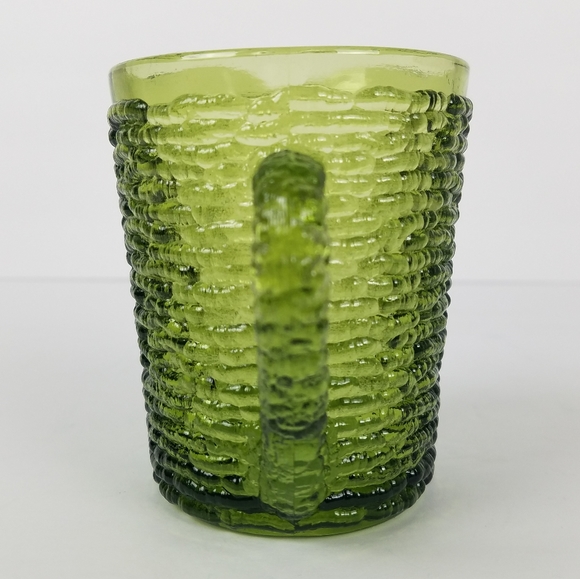 Anchor Hocking Soreno Avocado Green 8 oz. Creamer - Picture 2 of 6